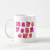 Machen Sie Ihr eigenes Herz Art Print Design Kaffeetasse (Links)