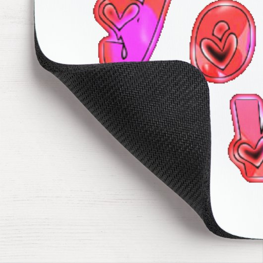 Machen Sie Ihr eigenes Herz Art Print Design Mousepad (Ecke)