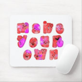 Machen Sie Ihr eigenes Herz Art Print Design Mousepad (Mit Mouse)