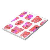 Machen Sie Ihr eigenes Herz Art Print Design Notizblock (Rotiert)