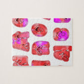 Machen Sie Ihr eigenes Herz Art Print Design Puzzle (Horizontal)