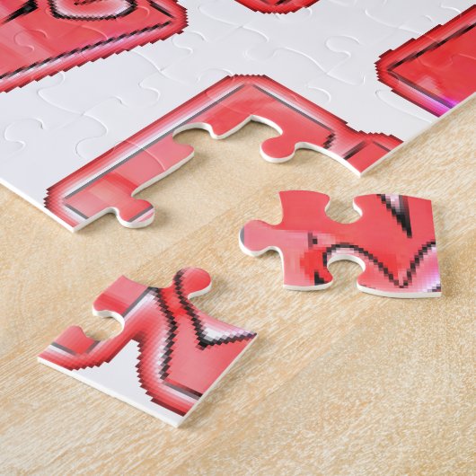 Machen Sie Ihr eigenes Herz Art Print Design Puzzle (Seite)