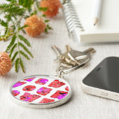 Machen Sie Ihr eigenes Herz Art Print Design Schlüsselanhänger (Seite)