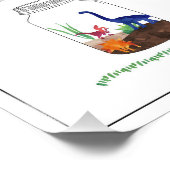 Machen Sie Ihr eigenes Jurassic Jar Dinosaur Gebur Fotodruck (Ecke)