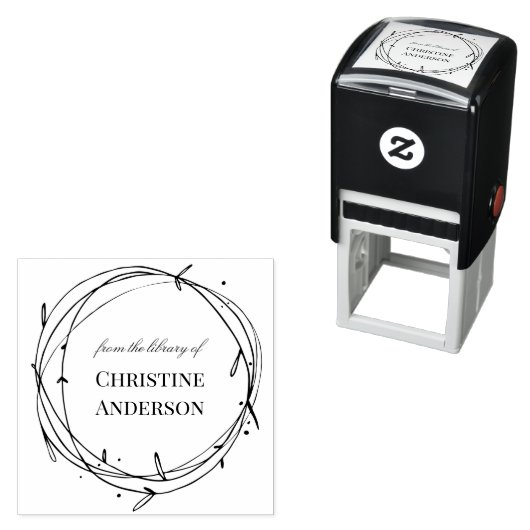 Machen Sie Ihr eigenes Kranz aus der Bibliothek vo Permastempel (Beispiel)