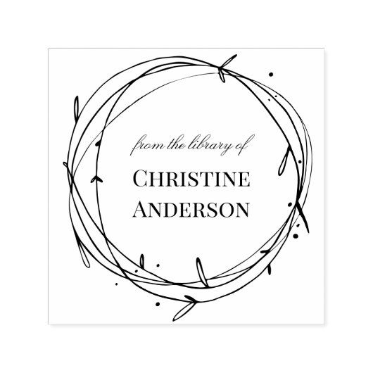 Machen Sie Ihr eigenes Kranz aus der Bibliothek vo Permastempel (Design)