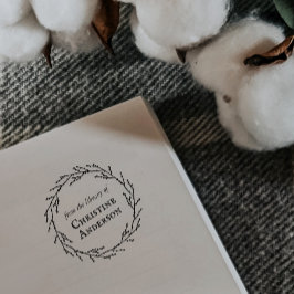 Machen Sie Ihr eigenes Kranz aus der Bibliothek vo Permastempel