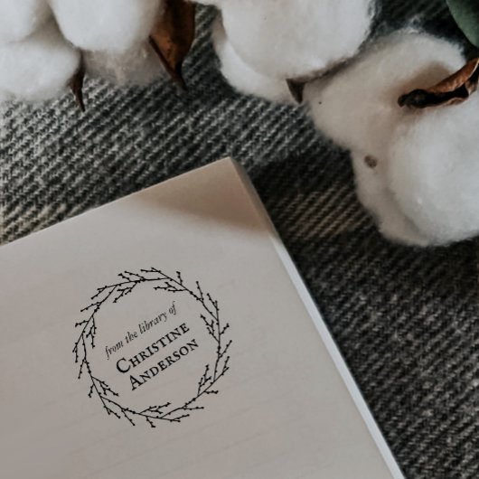 Machen Sie Ihr eigenes Kranz aus der Bibliothek vo Permastempel