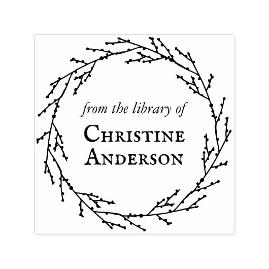 Machen Sie Ihr eigenes Kranz aus der Bibliothek vo Permastempel (Design)