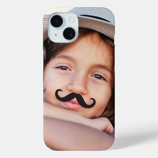 Machen Sie Ihr eigenes lustiges Mustache/Mustache- Case-Mate iPhone Hülle (Rückseite)