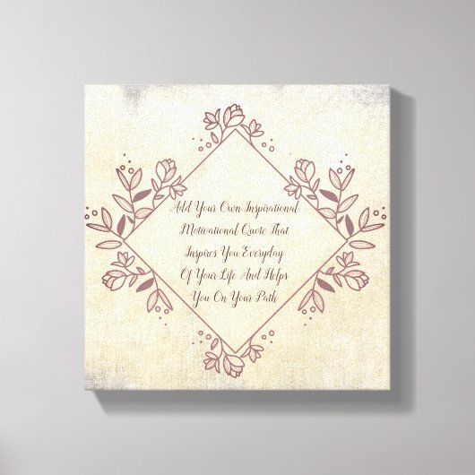 Machen Sie Ihr eigenes Motivierend Angebot Leinwanddruck (Vorderseite)