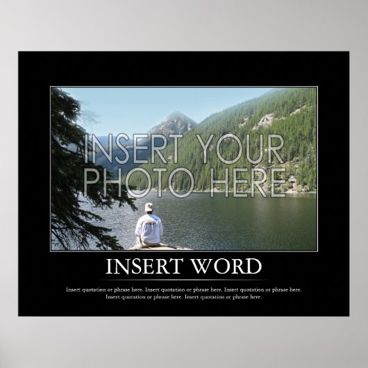 Machen Sie Ihr eigenes Motivierend Poster (Vorne)