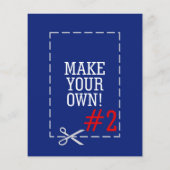 Machen Sie Ihr eigenes Muster einfach in einem Sch Flyer (Hinten)