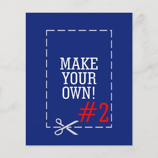 Machen Sie Ihr eigenes Muster einfach in einem Sch Flyer (Hinten)