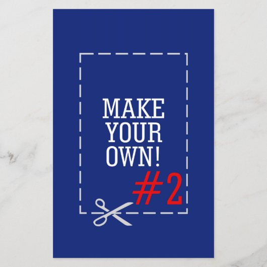 Machen Sie Ihr eigenes Muster einfach in einem Sch Flyer (Hinten)