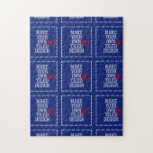 Machen Sie Ihr eigenes Muster einfach in einem Sch Puzzle (Vertikal)