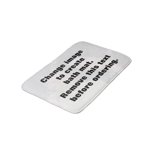 Machen Sie Ihr eigenes personalisiertes Foto Badematte (Schrägansicht)