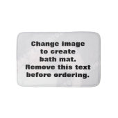 Machen Sie Ihr eigenes personalisiertes Foto Badematte (Vorderseite)