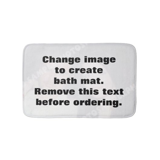 Machen Sie Ihr eigenes personalisiertes Foto Badematte (Vorderseite)