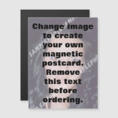 Machen Sie Ihr eigenes personalisiertes Foto Magnetkarte (Vorne/Hinten)