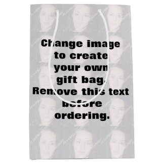 Machen Sie Ihr eigenes personalisiertes Foto Mittlere Geschenktüte