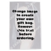 Machen Sie Ihr eigenes personalisiertes Foto Mittlere Geschenktüte (Vorderseite)