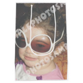 Machen Sie Ihr eigenes personalisiertes Foto Mittlere Geschenktüte (Rückseite)