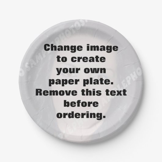 Machen Sie Ihr eigenes personalisiertes Foto Pappteller (Vorderseite)