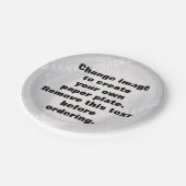 Machen Sie Ihr eigenes personalisiertes Foto Pappteller (Schrägansicht)