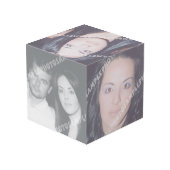 Machen Sie Ihr eigenes personalisiertes Foto Würfel (Rückseite Schrägansicht)