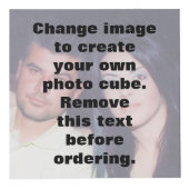 Machen Sie Ihr eigenes personalisiertes Foto Würfel (Vorderseite)