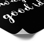 Machen Sie Ihr eigenes Pinselskript handgeschriebe Poster (Ecke)