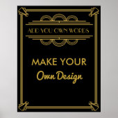 Machen Sie Ihr eigenes Poster für Ihr Party (Vorne)