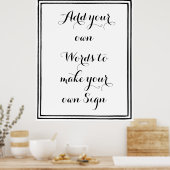 Machen Sie Ihr eigenes Poster für Ihr Party (Küche)