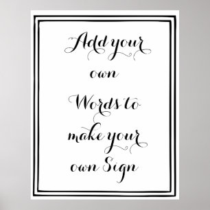 Machen Sie Ihr eigenes Poster für Ihr Party