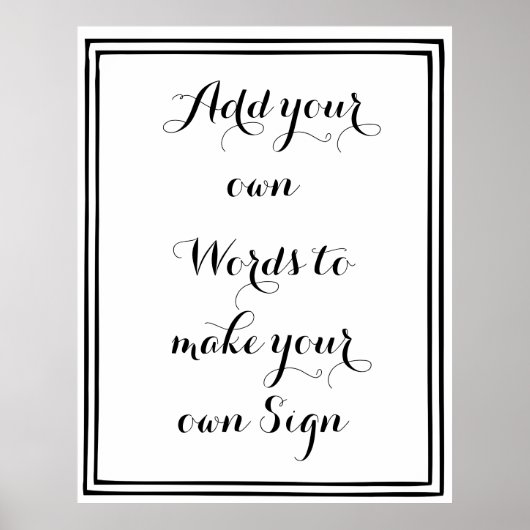 Machen Sie Ihr eigenes Poster für Ihr Party (Vorne)