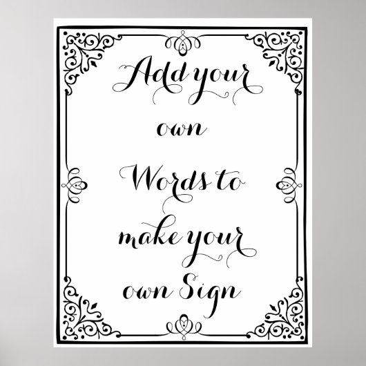 Machen Sie Ihr eigenes Poster für Ihr Party (Vorne)