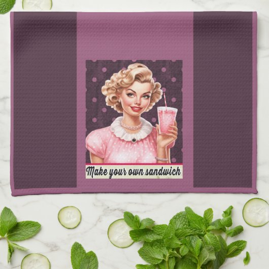 Machen Sie Ihr eigenes Sandwichhandtuch Geschirrtuch (Gefaltet)