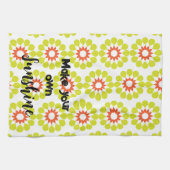 Machen Sie Ihr eigenes Sonnenlicht Yellow Boho Küc Geschirrtuch (Horizontal)