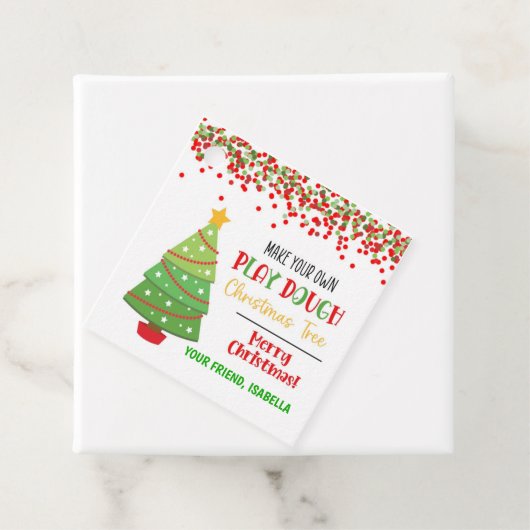 Machen Sie Ihr eigenes Spiel Teig Weihnachtsbaum K Geschenkanhänger (Beispiel)