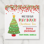 Machen Sie Ihr eigenes Spiel Teig Weihnachtsbaum K Geschenkanhänger (Vorderseite)