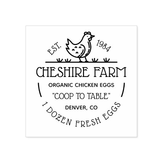 Machen Sie Ihr eigenes Vintages Hühnereier Gummistempel (Prägung)