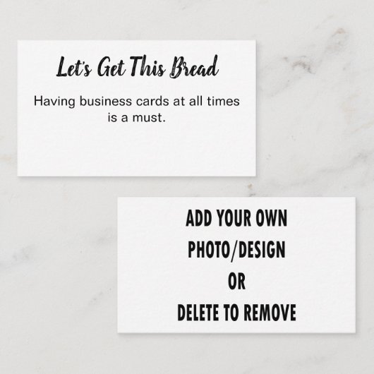 MACHEN SIE IHR EIGENES VISITENKARTE (Vorne/Hinten)