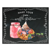 Machen Sie Ihr eigenes Waffelbahnhofzeichen Fotodruck (Vorne)