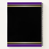 Machen Sie Ihr eigenes Wappen Monogramm-Kronenembl Notizbuch (Rückseite)