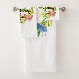 Machen Sie Ihr Herz zum Hübschsten über Sie Badhandtuch Set