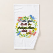 Machen Sie Ihr Herz zum Hübschsten über Sie Badhandtuch Set (Handtuch)