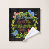 Machen Sie Ihr Herz zum Hübschsten über Sie Badhandtuch Set (Waschlappen)