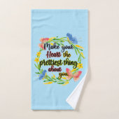 Machen Sie Ihr Herz zum Hübschsten über Sie Badhandtuch Set (Handtuch)