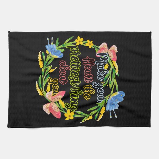 Machen Sie Ihr Herz zum Hübschsten über Sie Geschirrtuch (Horizontal)